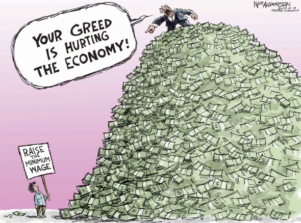 minimum wage cartoon