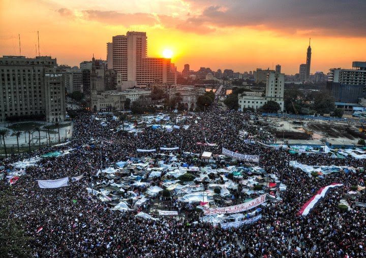 tahrir square sunset