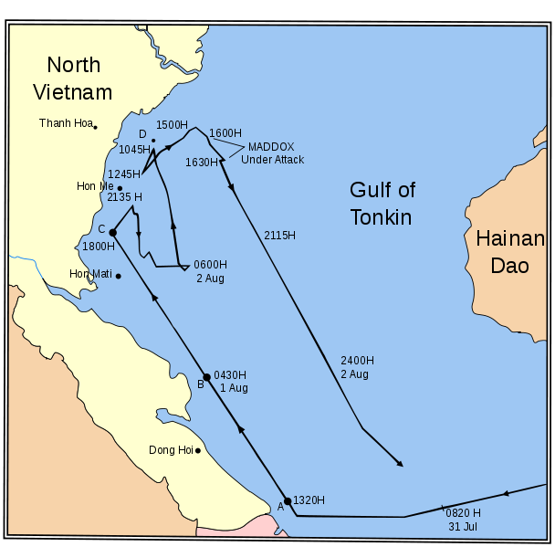 gulf of tonkin map