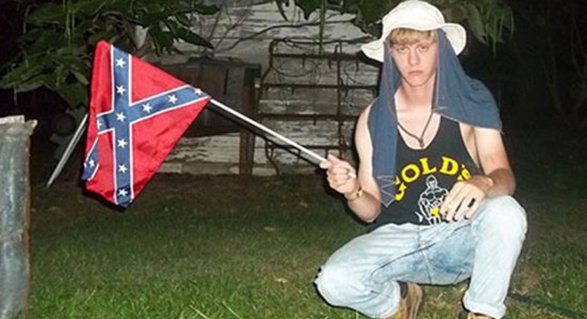 dylann roof and confederate flag