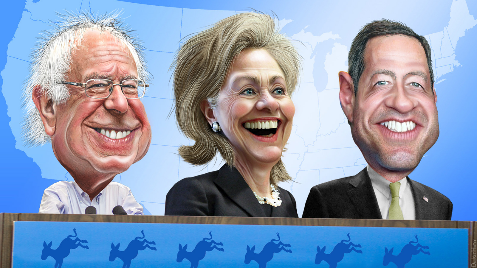 Bernie, Hillary & O'Malley